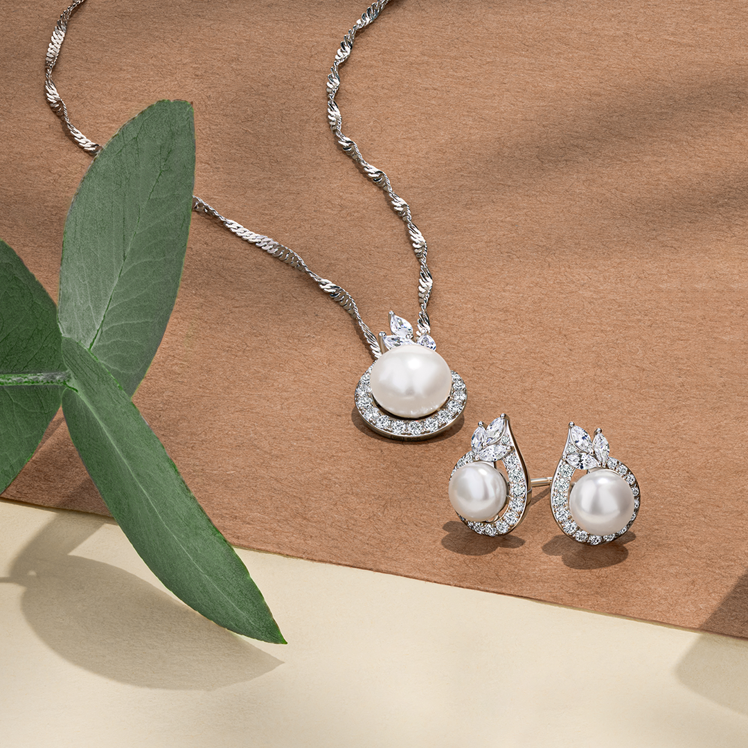 Pearl & Cubic Zirconia Set