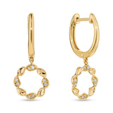 0.06ct TW Diamond Twist Earrings in 9ct Yellow Gold - Wallace Bishop