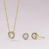 0.10ct TW Diamond Stud Earrings in 9ct Yellow Gold