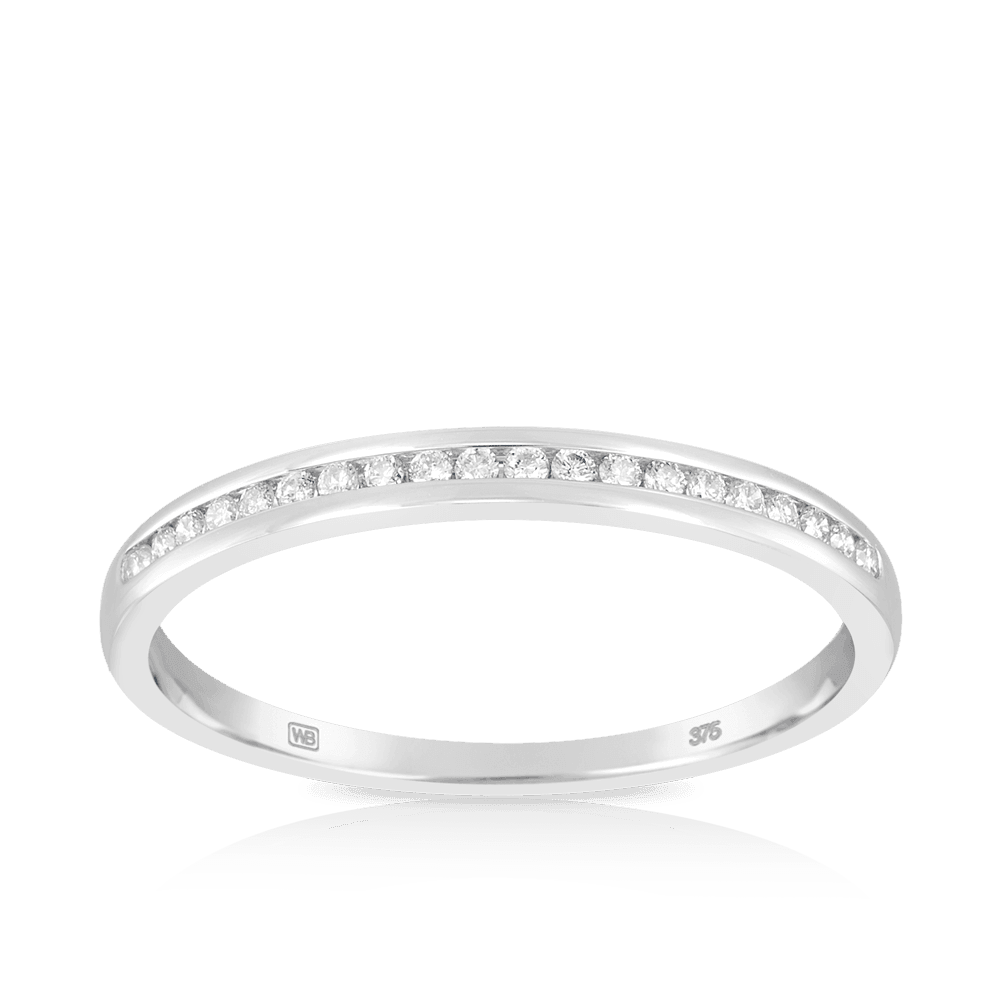 0.10ct TW Diamond Wedding & Anniversary Band in 9ct White Gold - Wallace Bishop