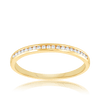 0.10ct TW Diamond Wedding & Anniversary Band in 9ct Yellow Gold