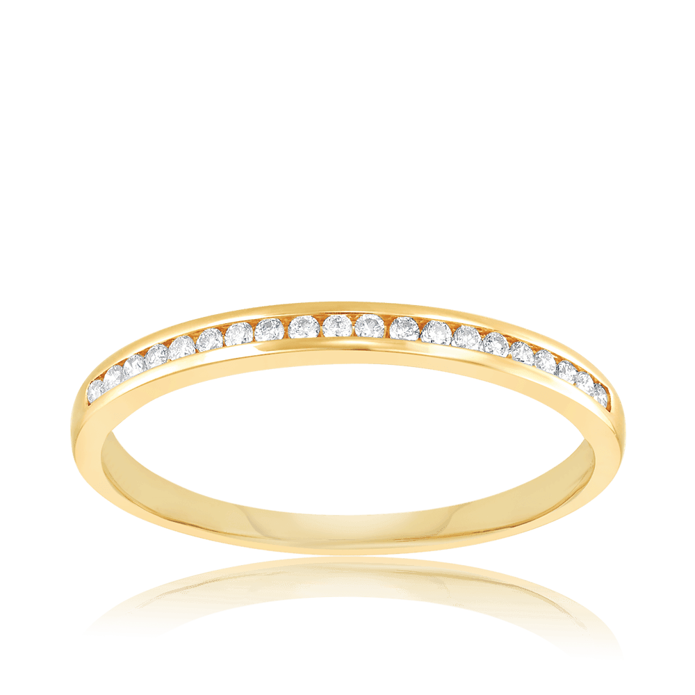 0.10ct TW Diamond Wedding & Anniversary Band in 9ct Yellow Gold - Wallace Bishop