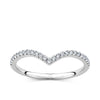 0.15ct TW Diamond Chevron Ring in 9ct White Gold