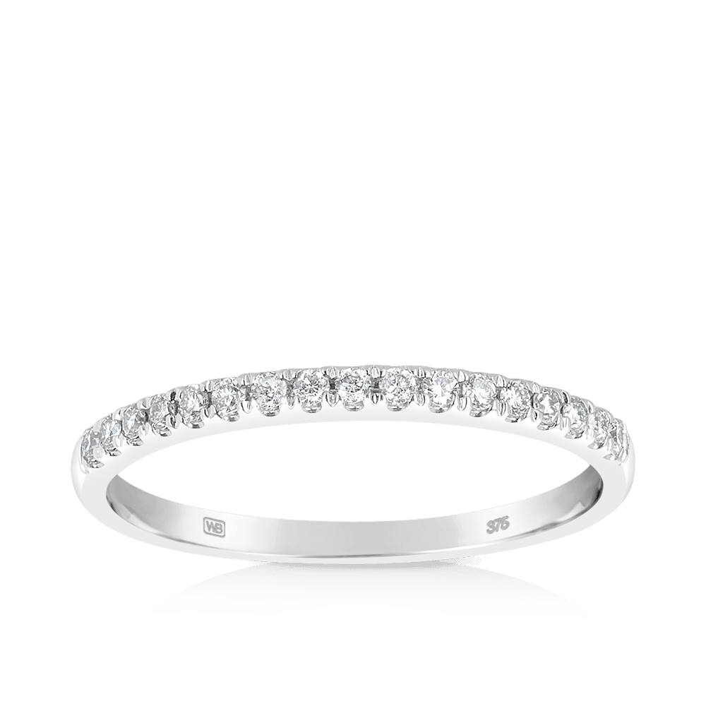 0.15ct TW Diamond Wedding & Anniversary Band in 9ct White Gold - Wallace Bishop