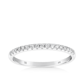 0.15ct TW Diamond Wedding & Anniversary Band in 9ct White Gold - Wallace Bishop