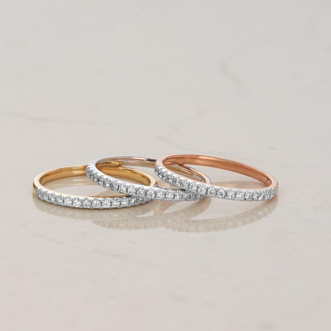 0.15ct TW Diamond Wedding & Anniversary Band in 9ct White Gold