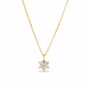 0.16ct TW Diamond Petite Flower Necklace in 9ct Yellow Gold