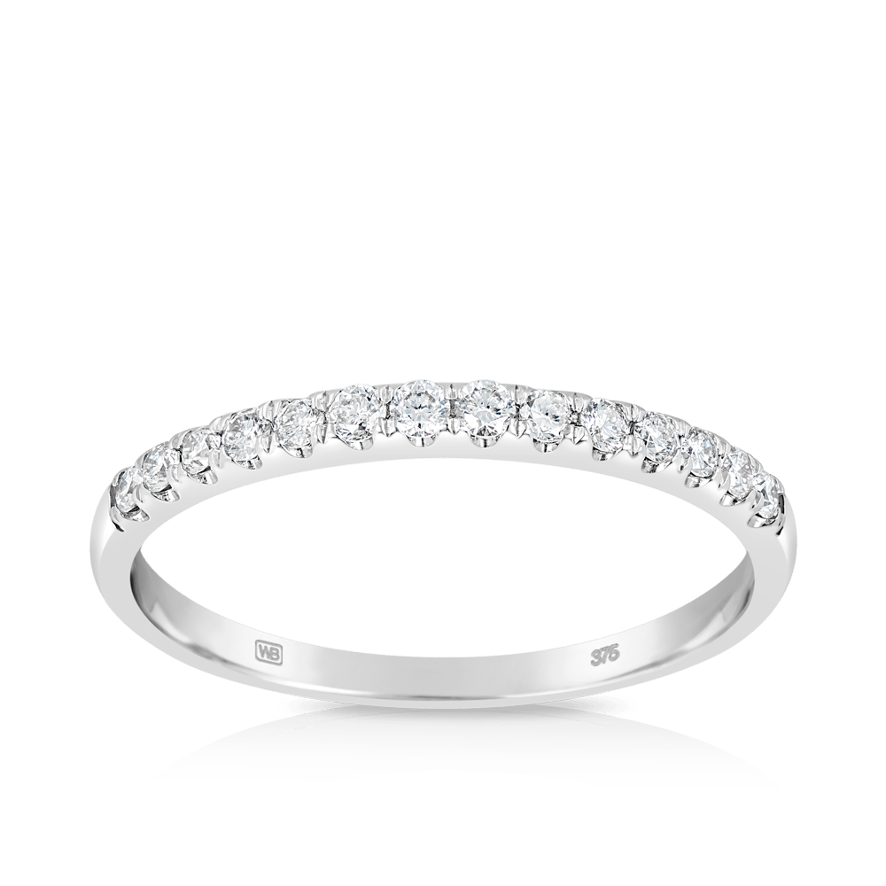 0.25ct TW Diamond Anniversary Ring set in 9ct White Gold
