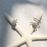 0.25ct TW Diamond Halo Engagement Ring in 9ct White Gold