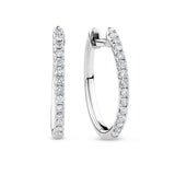 0.25ct TW Diamond Hoops in 9ct White Gold
