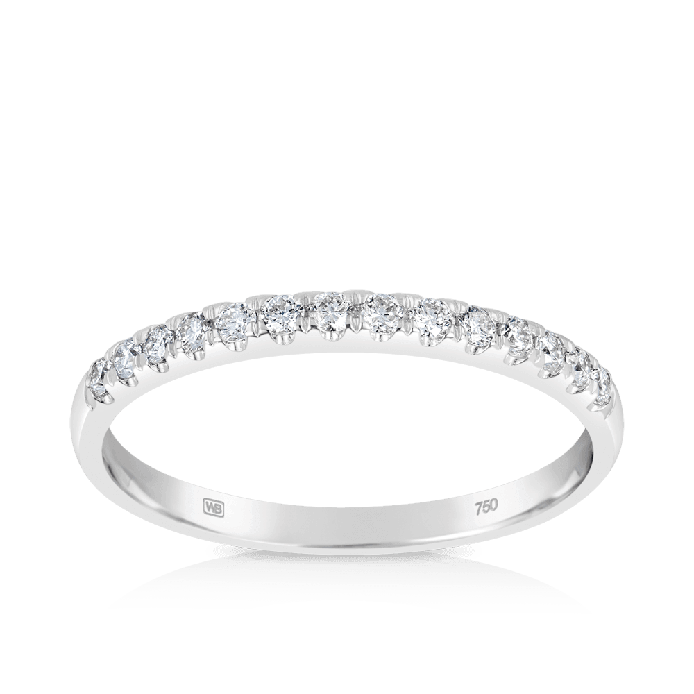 0.25ct TW Diamond Wedding & Anniversary Band in 18ct White Gold