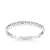 0.25ct TW Diamond Wedding & Anniversary Band in 18ct White Gold
