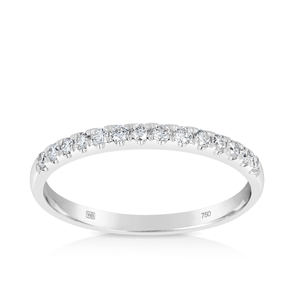 0.25ct TW Diamond Wedding & Anniversary Band in 18ct White Gold - Wallace Bishop