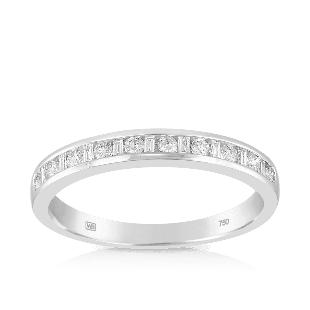 0.25ct TW Diamond Wedding & Anniversary Band in 18ct White Gold