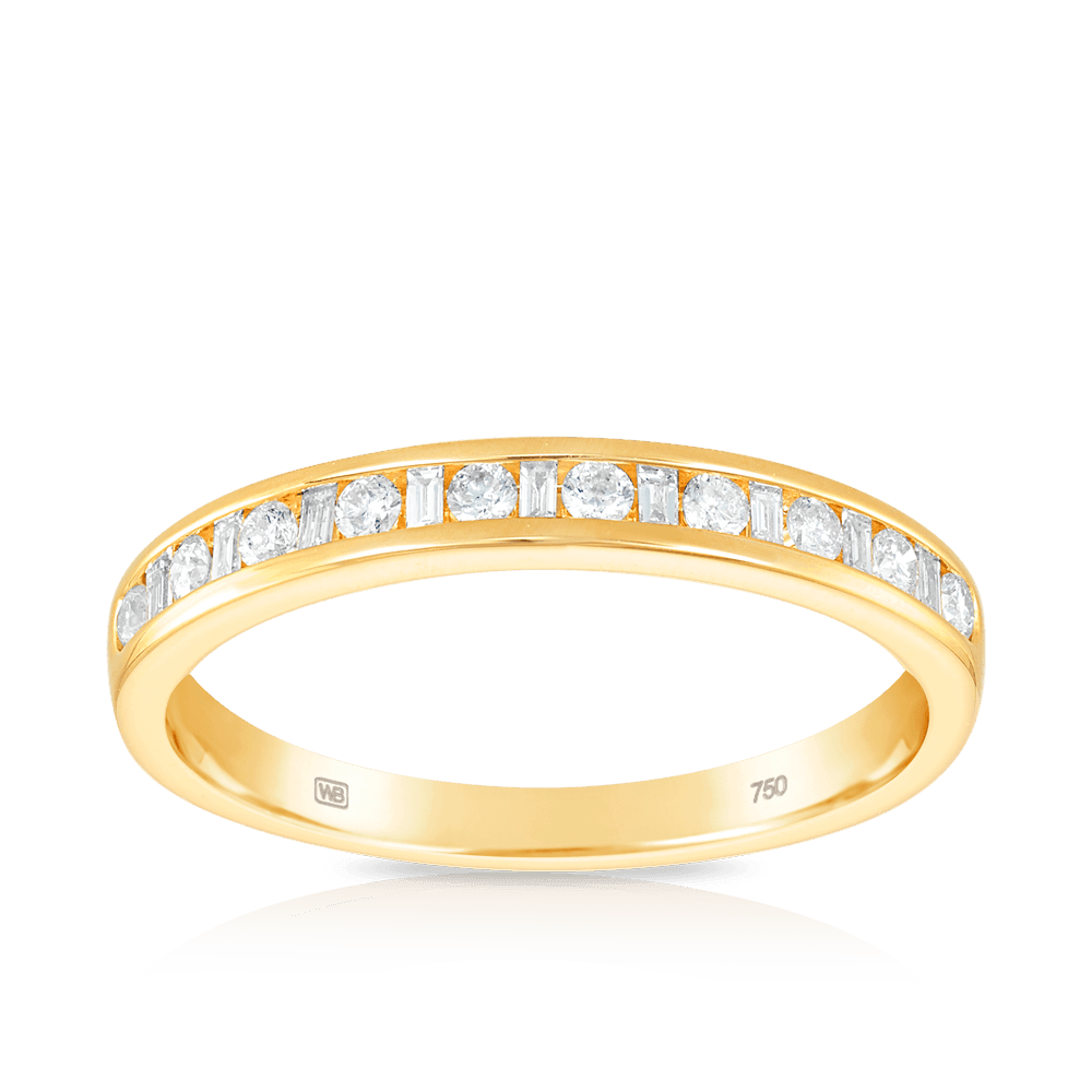 0.25ct TW Diamond Wedding & Anniversary Band in 18ct Yellow Gold - Wallace Bishop
