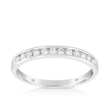 0.25ct TW Diamond Wedding & Anniversary Band in 9ct White Gold