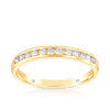 0.25ct TW Diamond Wedding & Anniversary Band in 9ct Yellow Gold