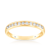 0.25ct TW Diamond Wedding & Anniversary Band in 9ct Yellow Gold