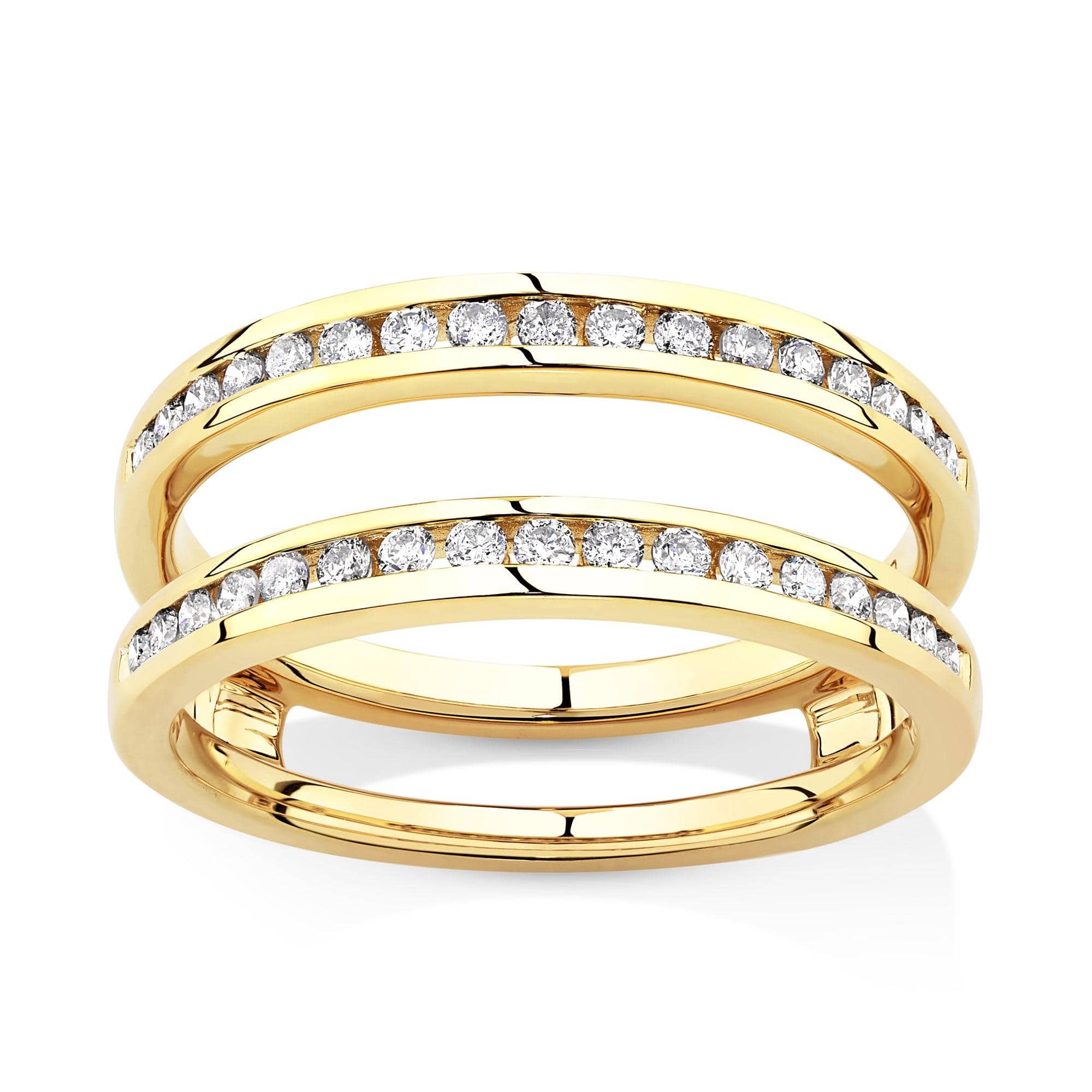0.408ct TW Diamond Wedding Band Enhancer in 18ct Yellow Gold