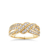 0.50ct TW Diamond Dress Ring in 9ct Yellow Gold