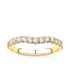 0.50ct TW Diamond Contour Wedding Band in 18ct Yellow Gold