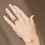 0.50ct TW Diamond Double Halo Oval Engagement & Bridal Set in 9ct Rose & White Gold - Wallace Bishop