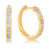 0.50ct TW Diamond Huggies in 9ct Gold