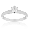 0.50ct TW Diamond Solitaire Engagement Ring in 18ct White Gold