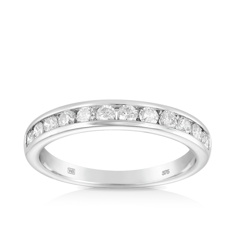 0.50ct TW Diamond Wedding & Anniversary Band in 9ct White Gold