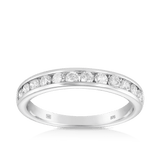 0.50ct TW Diamond Wedding & Anniversary Band in 9ct White Gold