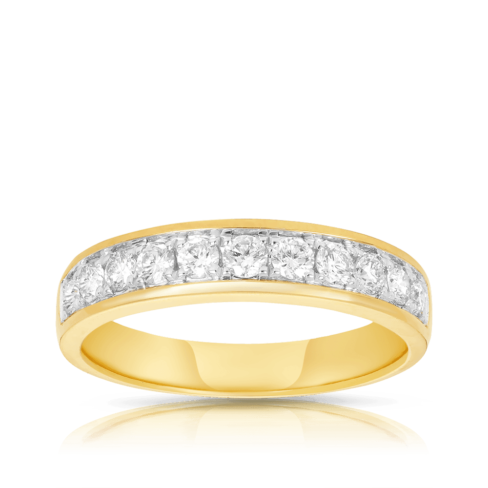 0.50ct TW Diamond Wedding & Anniversary Band in 9ct Yellow Gold
