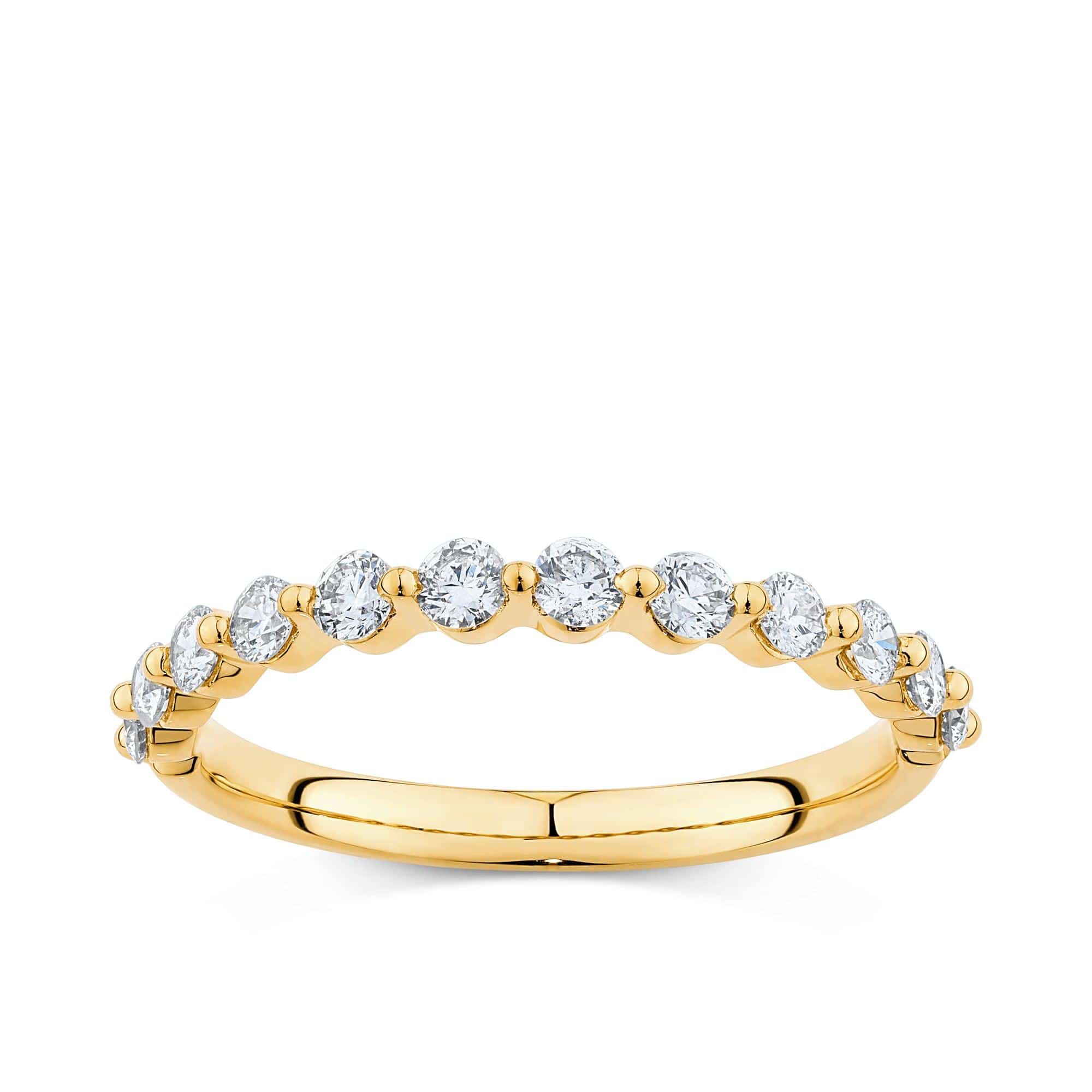 0.50ct TW Round Diamond Band in 18ct Yellow Gold Ring