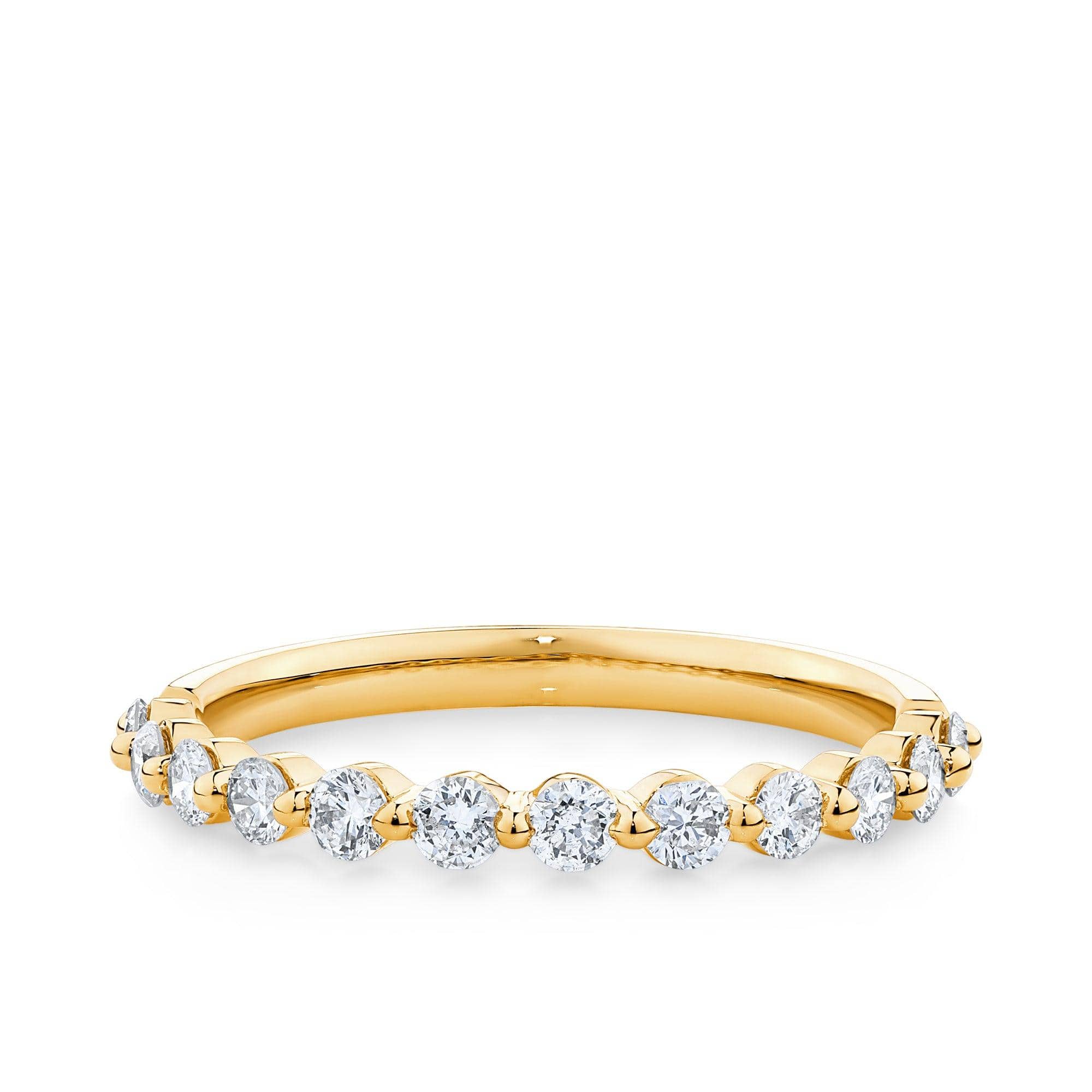 0.50ct TW Round Diamond Band in 18ct Yellow Gold Ring