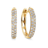 0.528ct TW Diamond Huggies in 9ct Yellow Gold