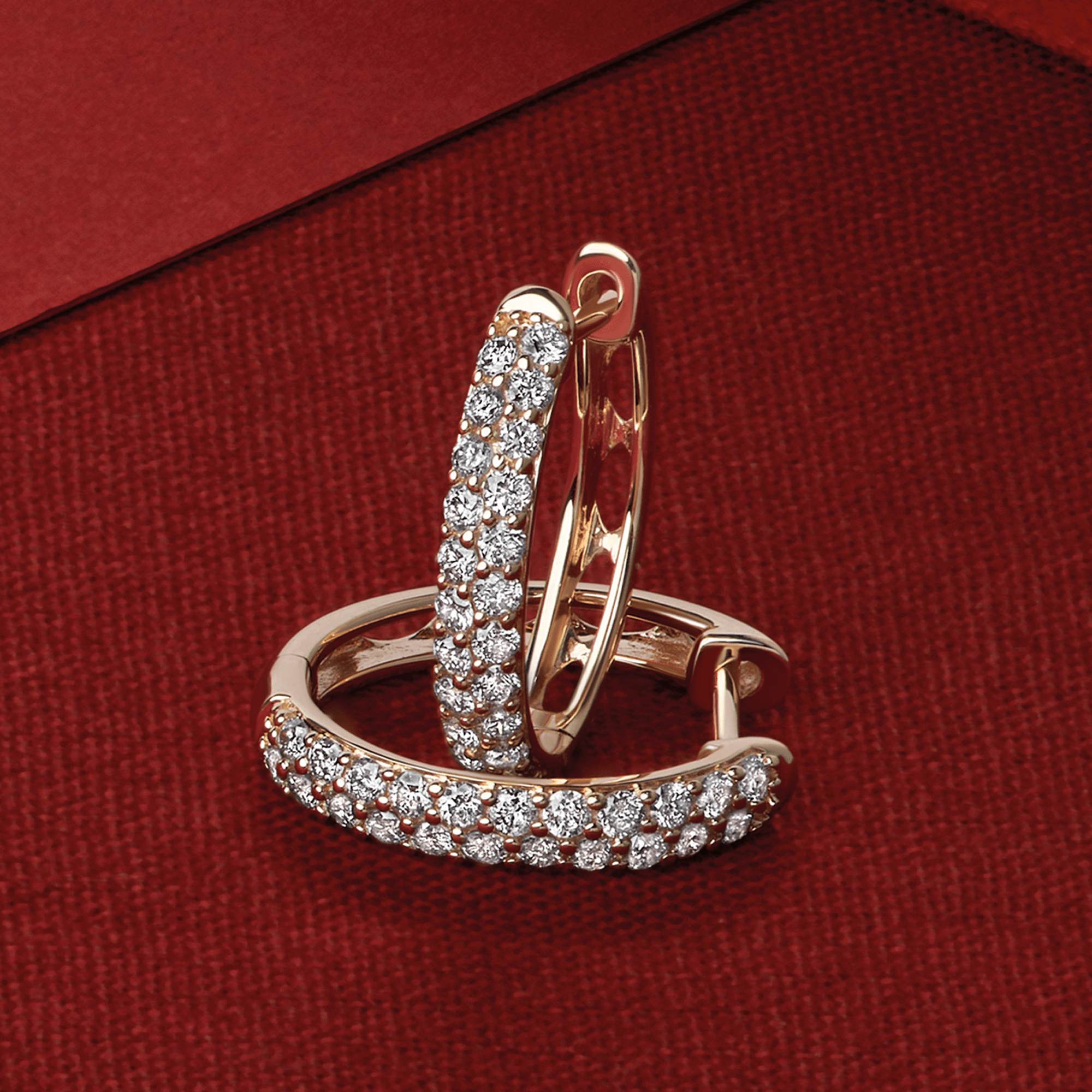 0.528ct TW Diamond Huggies in 9ct Yellow Gold