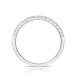 0.75ct TW Diamond Halo Engagement Ring in 9ct White Gold - Wallace Bishop