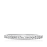 0.75ct TW Diamond Halo Engagement Ring in 9ct White Gold - Wallace Bishop