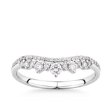 0.30ct TW Fancy Diamond Tiara Band in 9ct White Gold