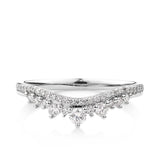 0.30ct TW Fancy Diamond Tiara Band in 9ct White Gold