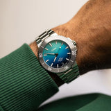 Great Barrier Reef Limited Edition IV Oris watch on wrist