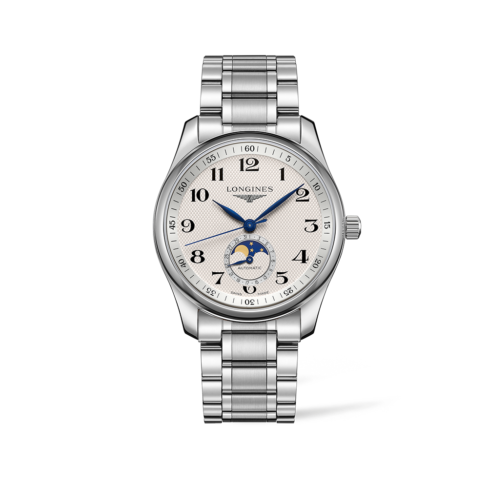 Longines Master Men's 40mm Stainless Steel Automatic Moon Phase Watch L2.909.4.78.6