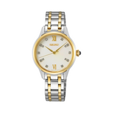 Seiko Caprice Women's 29.5mm Stainless Steel & Yellow IP Quartz Watch SRZ540P