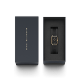 Daniel Wellington Quadro 29X36.5 Pressed Ashfield Rose Gold & Black Watch