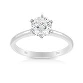 1.00ct Solitaire Diamond Engagement Ring in 18ct White Gold - Wallace Bishop