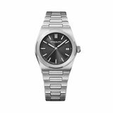 Raymond Weil A.R.T. Automatic Men's 38mm Watch 1000-ST-20001 shows off its graphite sunray dial framed by a polished and satin-brushed stainless steel case. Applied indexes and faceted hands with Super-LumiNova® ensure excellent legibility, while the date sits neatly at three o'clock.