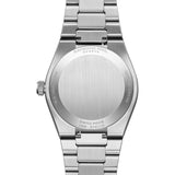 The case back of the Raymond Weil A.R.T. Automatic Men's 38mm Watch 1000-ST-20001 is shown here, featuring a solid snapped stainless steel back ideal for personalised engraving. This closed-back construction also supports the watch's 100m water resistance rating.