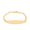 10cm Newborn/Baby ID Bracelet in 9ct Yellow Gold