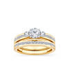 1.00ct TW Diamond Ring Bridal Set in 9ct White Gold