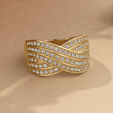 0.50ct TW Diamond Cluster Dress Ring in 9ct Yellow Gold