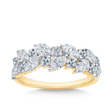 1.32ct TW Diamond Cluster Dress Ring in 9ct Yellow Gold